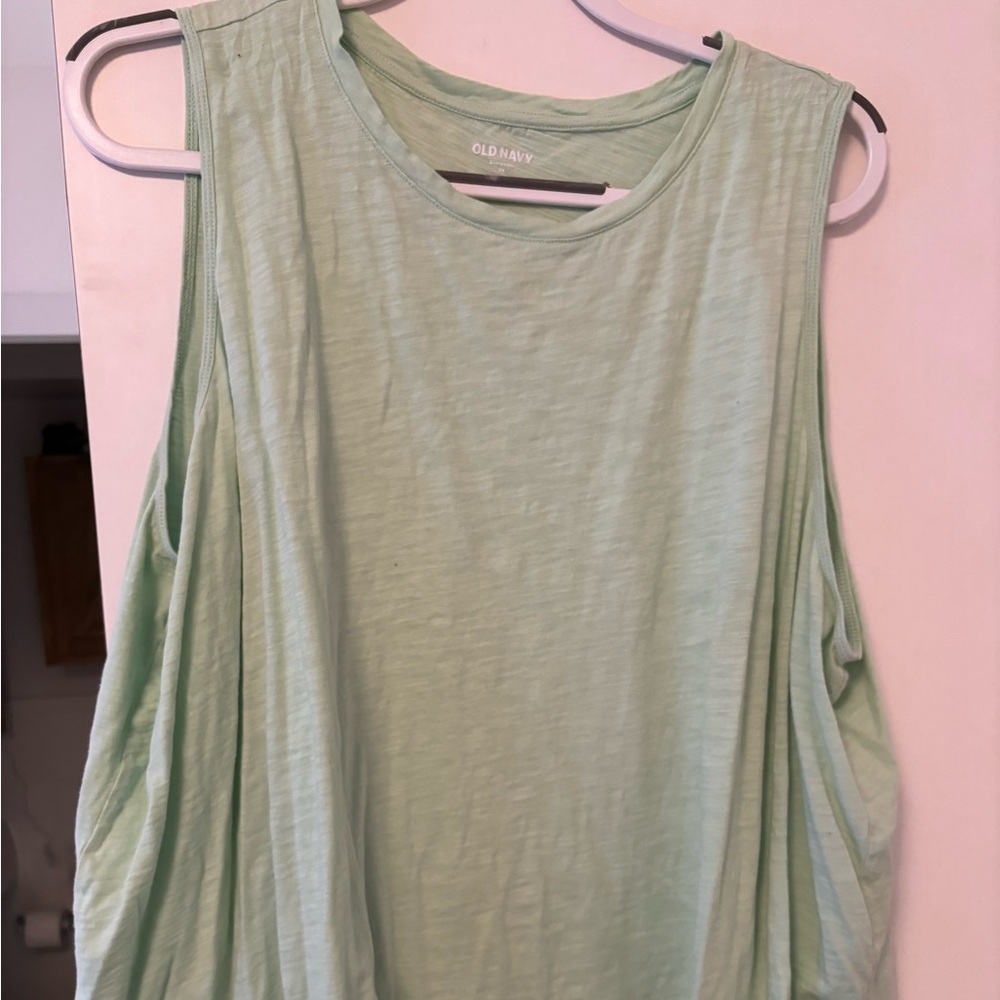 Mint green old navy tank top